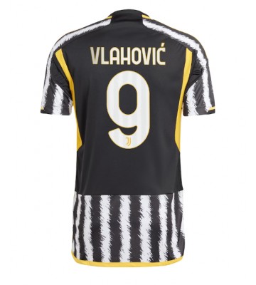 Juventus Dusan Vlahovic #9 Primera Equipación 2023-24 Manga Corta